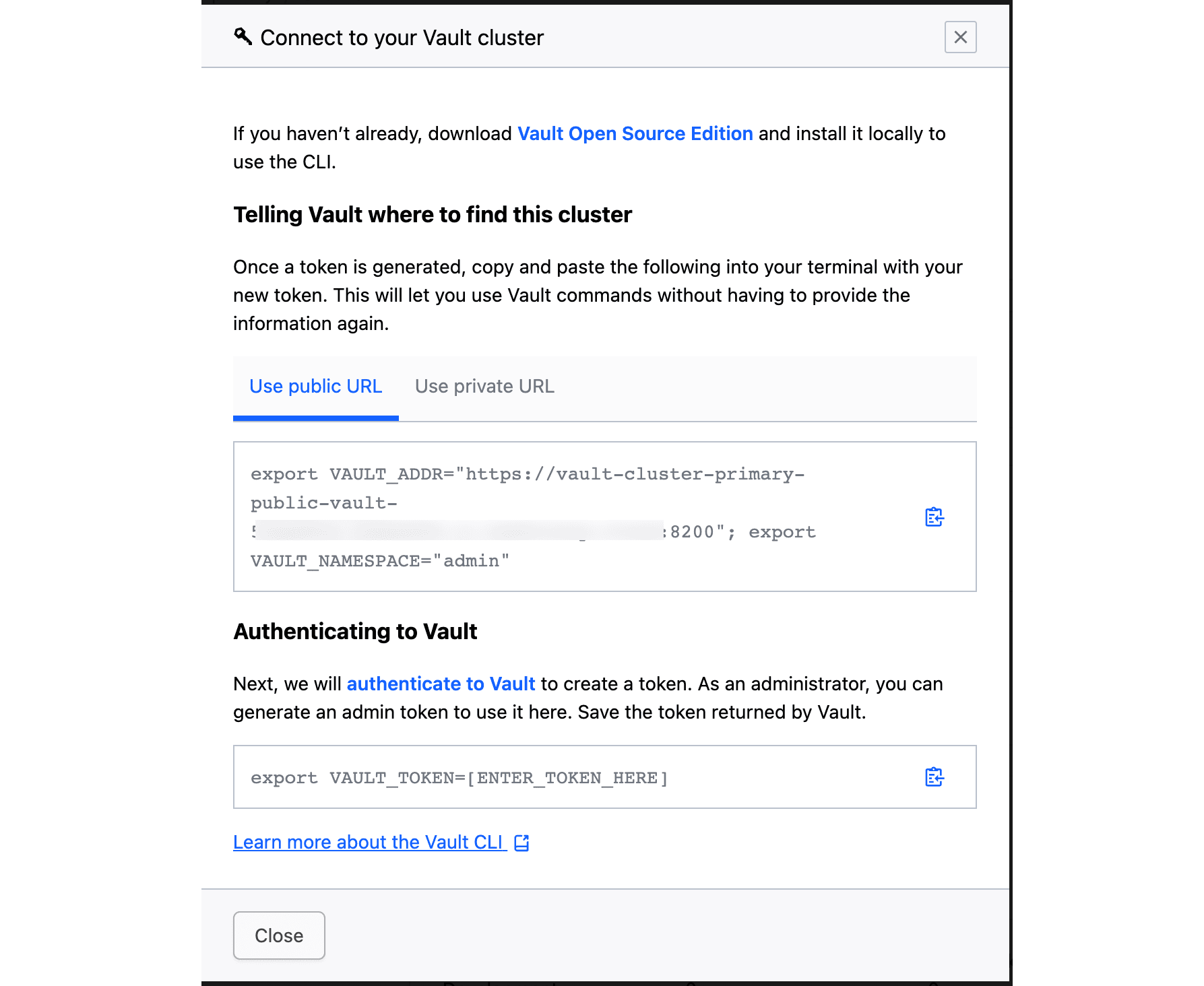 Set CLI variables